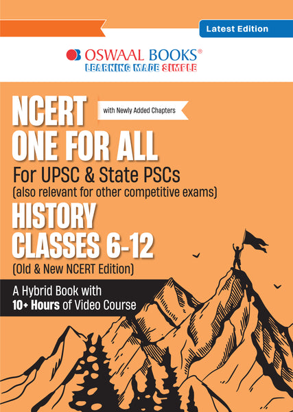 NCERT One For All Book for UPSC & State PSCs | History Classes 6-12 (Old & New NCERT Edition) Latest Edition