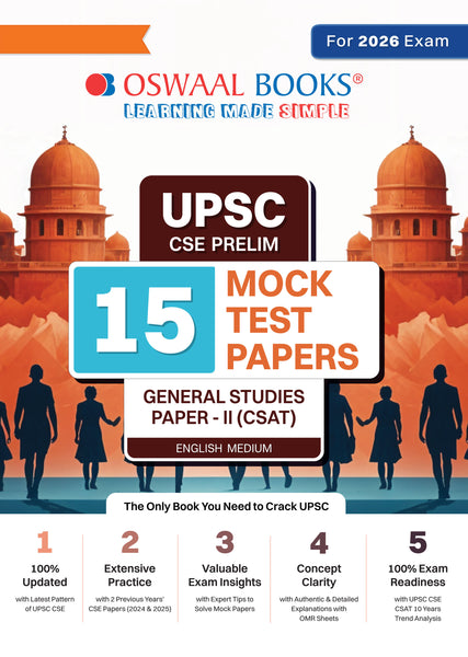 UPSC CSE Prelim 15 Mock Test Papers General Studies Paper-II (CSAT)