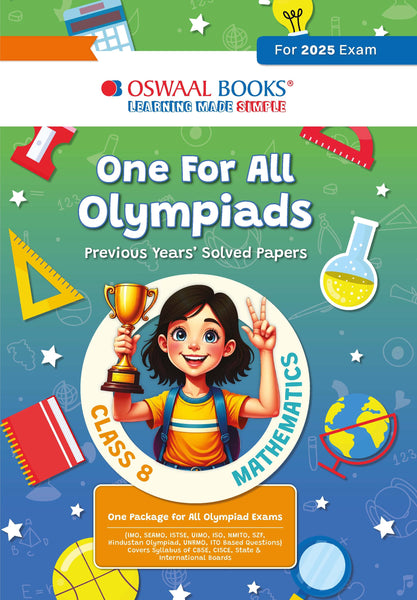 One for All Olympiads Chapter-wise Previous Years' Solved Papers, Prep-Guide Class 8 Mathematics For 2025 Exam