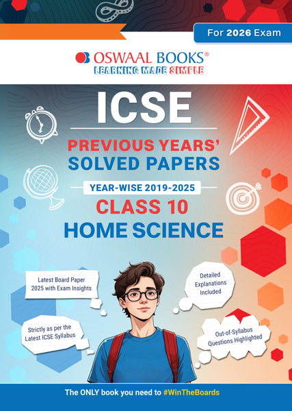 ICSE Previous Years Solved Papers Year wise 2019-2025 Class-10 Home Science