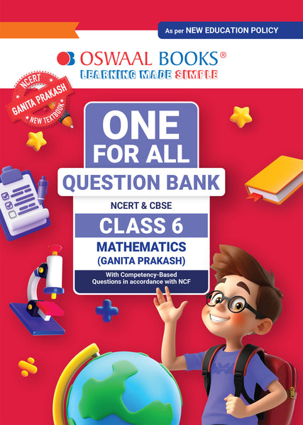 One For All Question Bank NCERT & CBSE Class-6 Mathematics(Ganita Prakash)