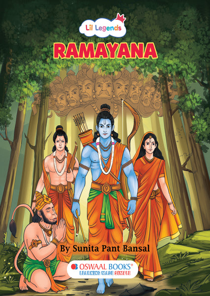 Ramayan Story Book for Kids | Padded Illustrated Mythology for Children By Sunita Pant Bansal | Retold Epic Tale for Kids | Age 7+