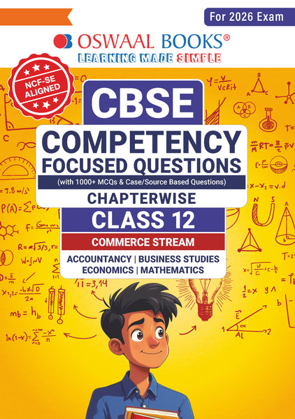 CBSE Competency Focused Questions Chapter wise Class 12: Commerce (Accounts, Economics, Business Studies, Commerce, Mathematics)