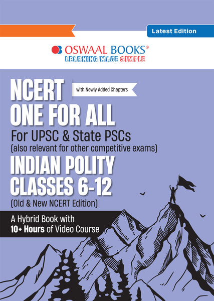 NCERT One For All Book for UPSC & State PSCs | Indian Polity Classes 6-12 (Old & New NCERT Edition) Latest Edition