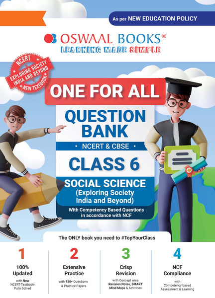 One For All Question Bank NCERT & CBSE, Class-6 Social Science - Exploring Society India and Beyond (For Latest Exam)