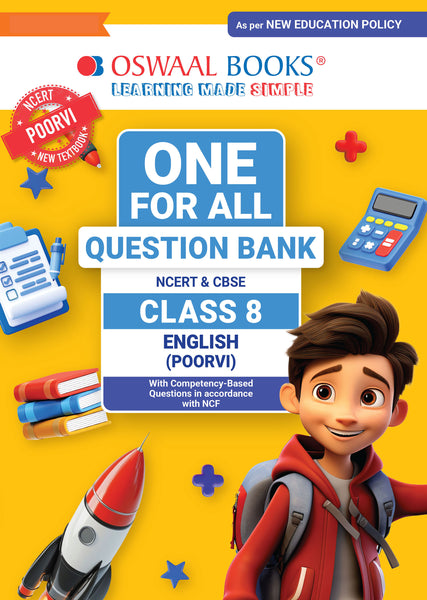 One For All Question Bank NCERT & CBSE CLASS-8 English ( Poorvi )