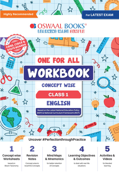 One For All Workbook | Concept Wise Class-1 English Book | For Latest Exam