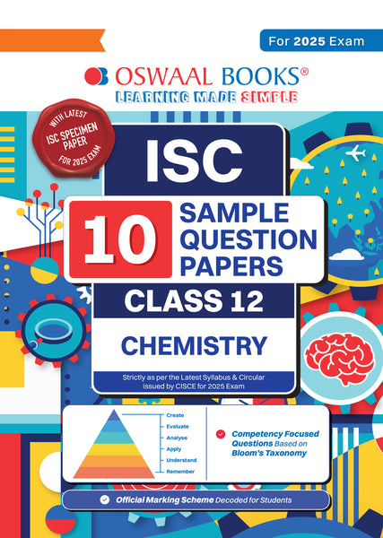 ISC | 10 Sample Question Papers | Class 12 | Chemistry (For 2025 Exam)
