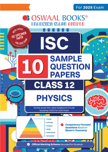 ISC | 10 Sample Question Papers | Class 12 | Physics (For 2025 Exam)