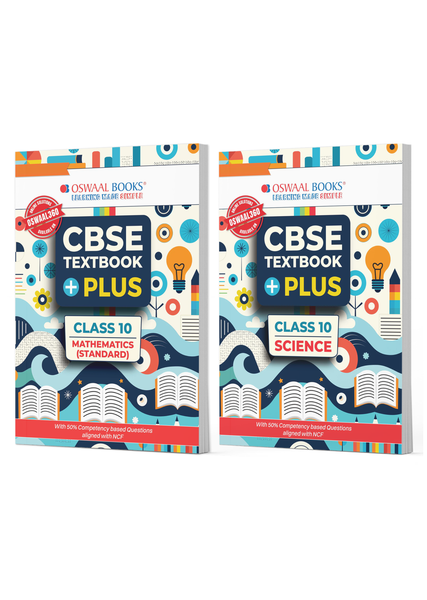 CBSE Textbook Plus for Maths Standard & Science Class 10 (Set of 2 Books) For 2026 Exam