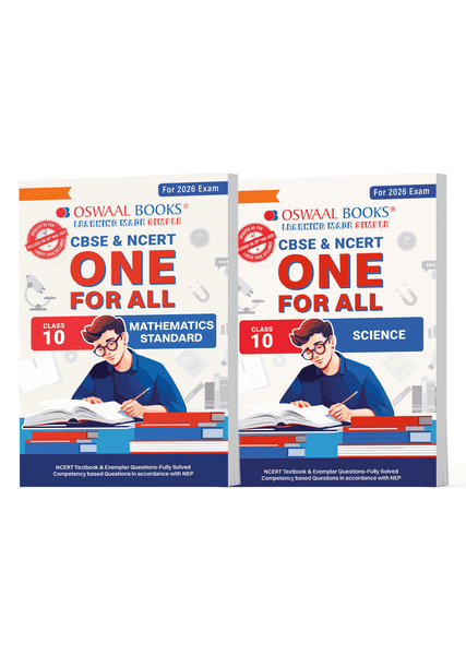 CBSE & NCERT One For All Class 10 Mathematics Standard and Science With Topic Wise Notes (Set Of 2 Books) For 2026 Board Exam