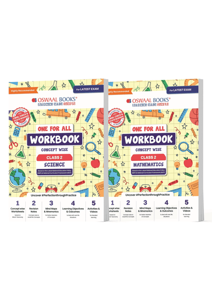 One For All Workbook Concept Wise Class-2 Math & Science (Set Of 2 Books) (For Latest Exam)