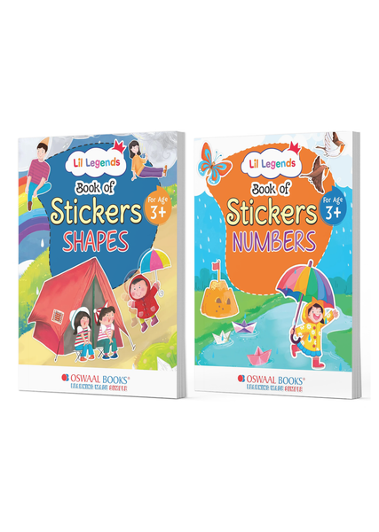 Sticker Books for Kids Age 3+ | Shapes & Numbers Combo | Early Learning Fun