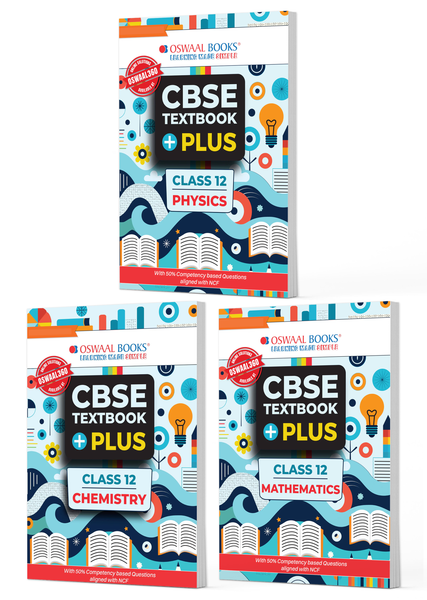 CBSE Textbook Plus for Physics, Chemistry & Mathematics Class 12 (Set of 3 Books) For 2026 Exam