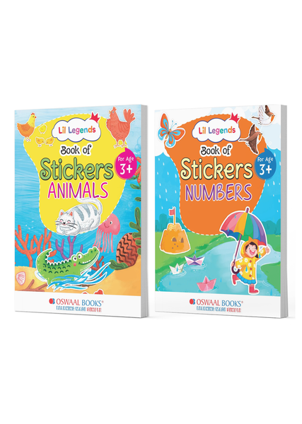 Sticker Books for Kids Age 3+ | Animals & Numbers Combo | Fun Learning Activities