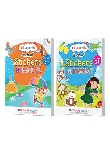 Sticker Books for Kids Age 3+ | Numbers & Alphabet Combo | Early Learning Fun