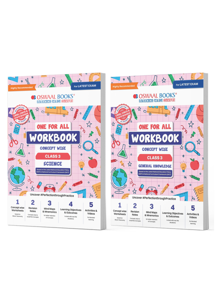 One For All Workbook Concept Wise Class-3 Science & General Knowledge (Set Of 2 Books) (For Latest Exam)