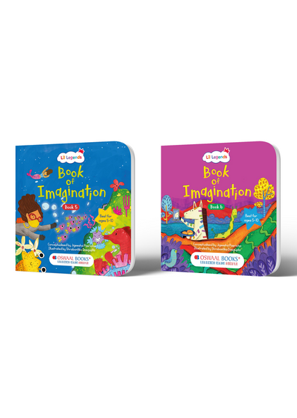 Books of Imagination Combo (Books 5 & 6) for Kids 5–10 | Creative Activity Journals & Writing Prompts