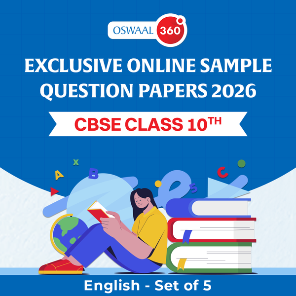 Oswaal Exclusive Online Sample Question Papers 2026 - CBSE - Class 10th - English - Set of 5