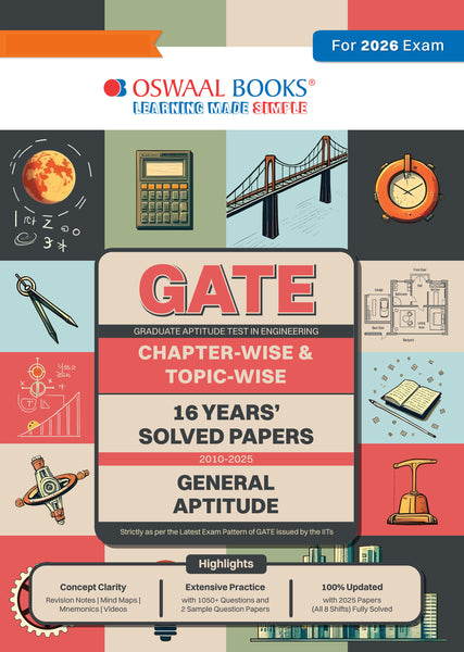 GATE 16 Years’ |Chapter-wise & Topic-wise |Solved Papers |(2010 to 2025) | GENERAL APTITUDE| For 2026 Exam