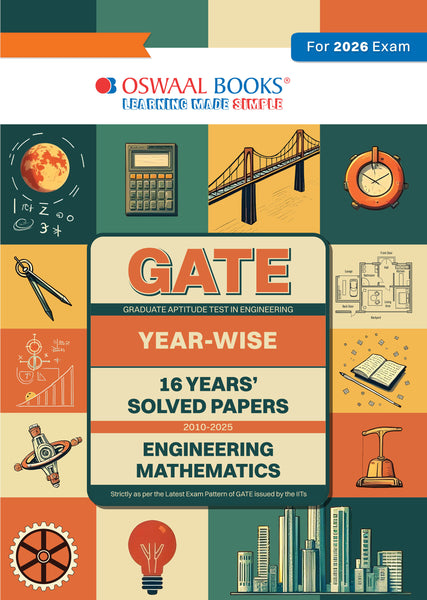 GATE | 16 Years’ | Solved Papers| Year-wise| (2010 to 2025)|Engineering Mathematics| For 2026 Exam