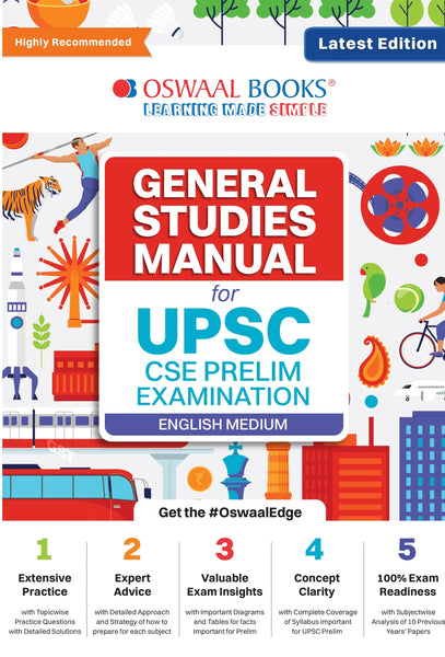 General Studies Manual for UPSC CSE Prelim Examination | GS Book English Medium - Latest Edition