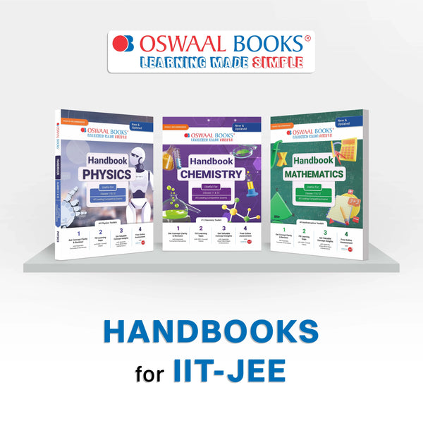 Handbook of Class 11 & 12 | Physics, Chemistry & Mathematics (Set of 3 Books) | Must Have for JEE Main & All Engineering Entrance Exams