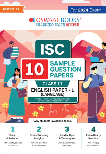 ISC 10 Sample Question Papers Class 11 English-1 For 2024 Exams (Based On The Latest CISCE/ISC Specimen Paper)