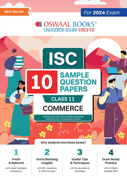 ISC 10 Sample Question Papers Class 11 Commerce For 2024 Exams (Based On The Latest CISCE/ ISC Specimen Paper)