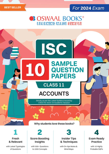 ISC 10 Sample Question Papers Class 11 Accounts For 2024 Exams (Based On The Latest CISCE/ ISC Specimen Paper)