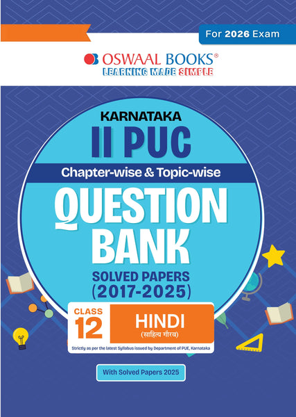 Karnataka II PUC Chapterwise & Topicwise Question Bank Class 12 - Hindi
