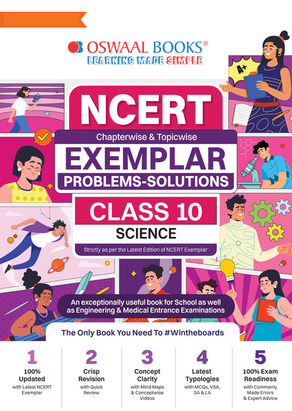 NCERT Exemplar (Problems - Solutions) Class 10 Science Book For Latest Board Exams