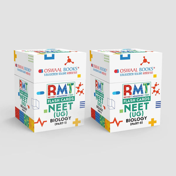 NEET RMT Flash Cards Biology (Part-1 & 2), Set of 2 Boxes | For Exam 2025