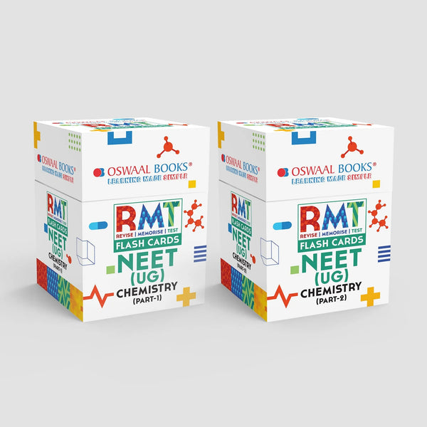 NEET RMT Flash Cards Chemistry (Part-1 & 2), Set of 2 Boxes | For Exam 2025