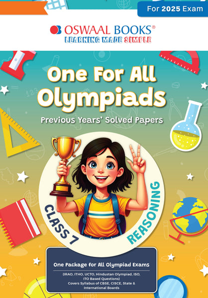 One for All Olympiads Chapter-wise Previous Years' Solved Papers, Prep-Guide Class 7 Reasoning For 2025 Exam