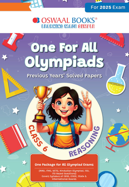 One for All Olympiads Chapter-wise Previous Years' Solved Papers, Prep-Guide Class 6 Reasoning For 2025 Exam