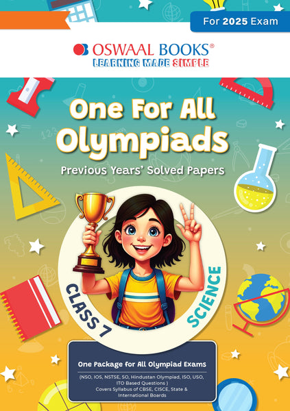 One for All Olympiads Chapter-wise Previous Years' Solved Papers, Prep-Guide Class 7 Science For 2025 Exam
