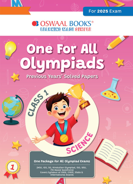 One for All Olympiads Chapter-wise Previous Years' Solved Papers, Prep-Guide Class 1 Science For 2025 Exam