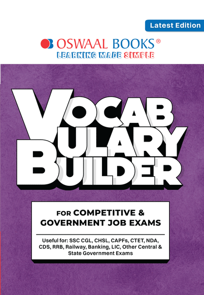Vocabulary Builder for competitive Exams Useful for SSC, CGL, CHSL, BANK, CTET, DSSSB, CUET, NDA, Defence aspirants & more