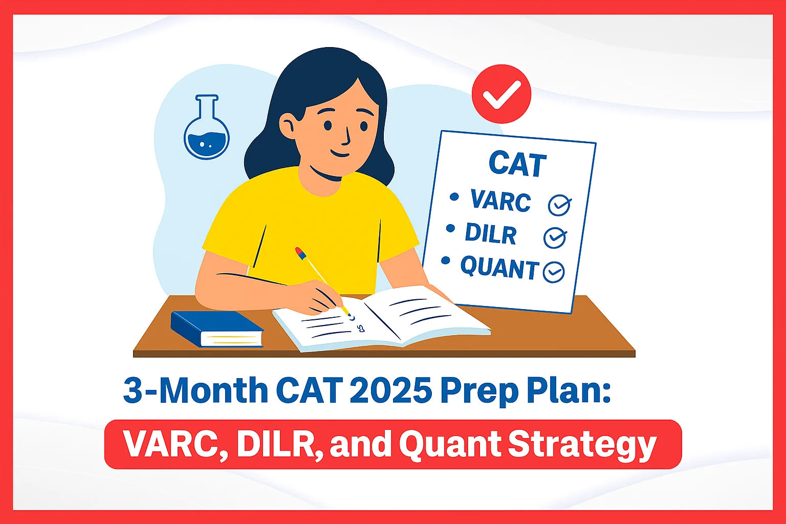 3-Month CAT 2025 Prep Plan: VARC, DILR, and Quant Strategy