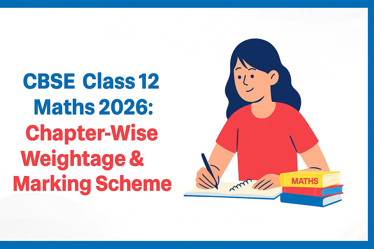 CBSE Class 12 Maths 2026: Chapter-Wise Weightage & Marking Scheme