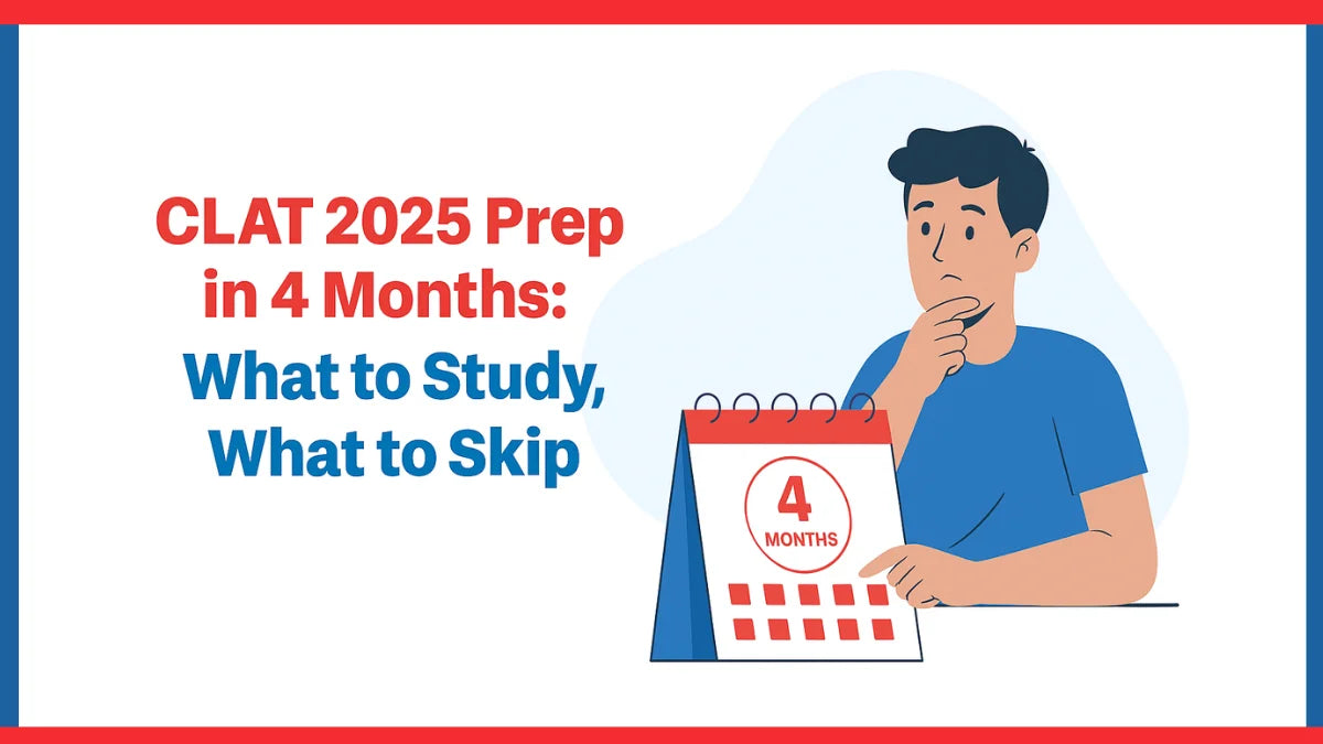 CLAT 2025 Prep in 4 Months: What to Study, What to Skip