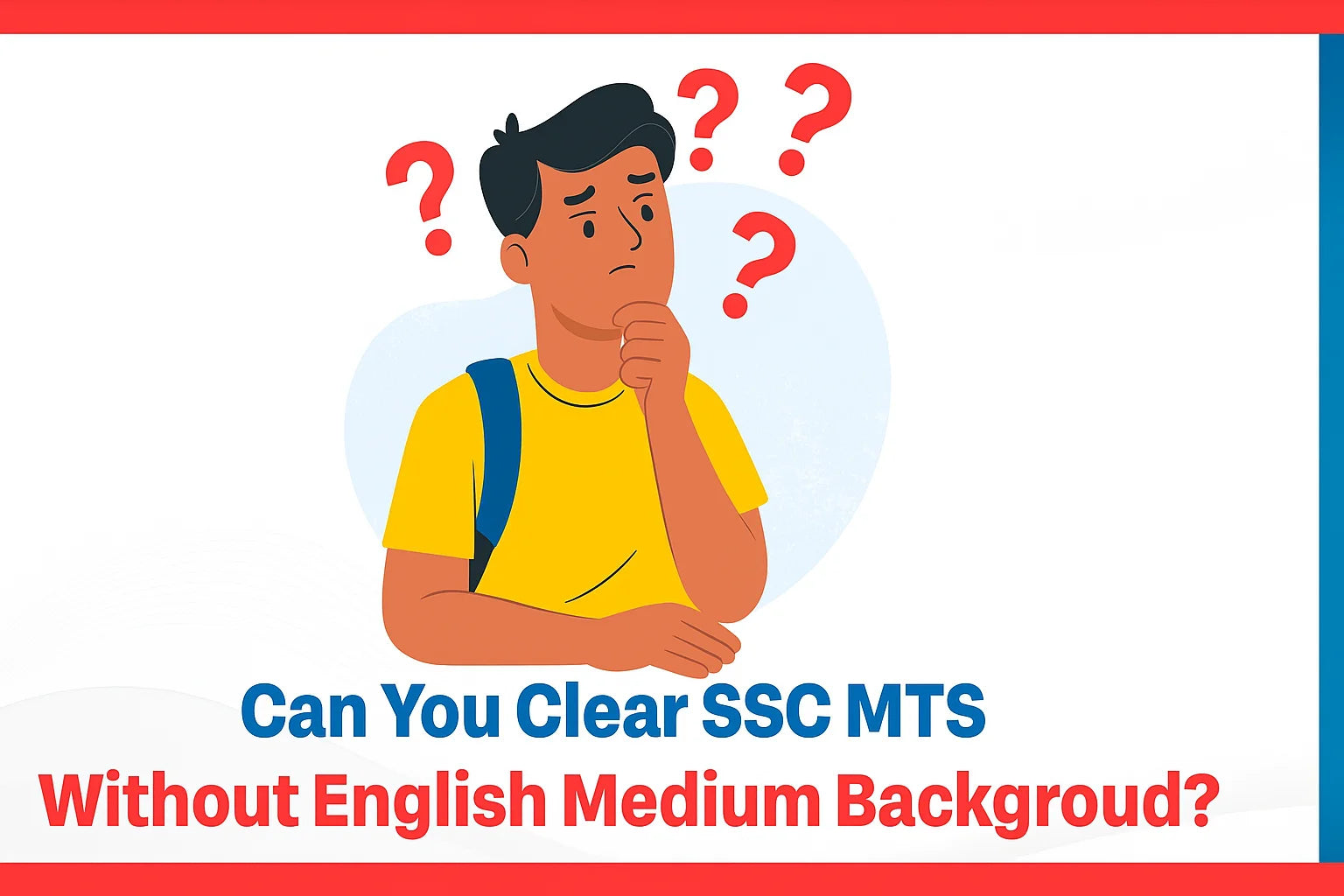 Can You Clear SSC MTS Without English Medium Background?