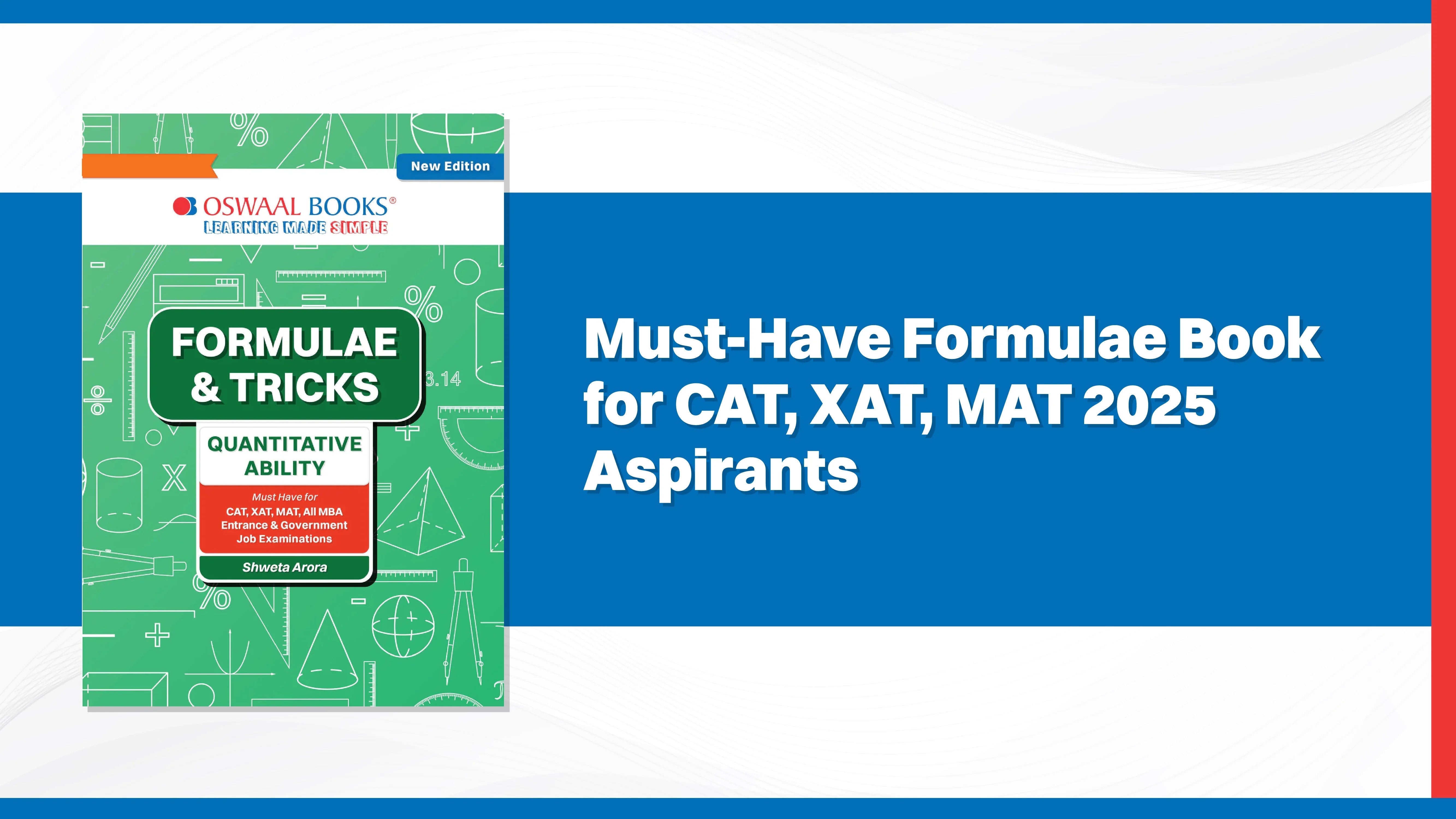 Must-Have Formulae Book for CAT, XAT, MAT 2025 Aspirants