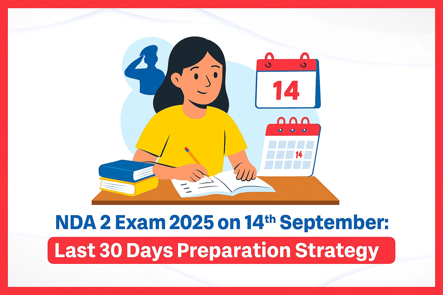 NDA 2 Exam 2025 on 14th September: Last 30 Days Preparation Strategy