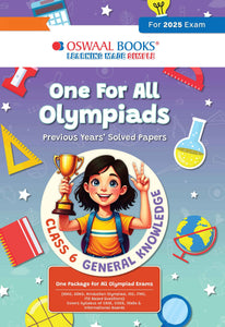 One for All Olympiads Chapter-wise Previous Years' Solved Papers, Prep-Guide Class 6 General Knowledge For 2025 Exam
