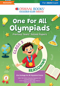 One for All Olympiads Chapter-wise Previous Years' Solved Papers, Prep-Guide Class 2 Reasoning For 2025 Exam