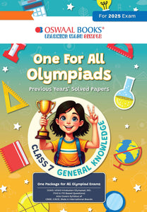 One for All Olympiads Chapter-wise Previous Years' Solved Papers, Prep-Guide Class 7 General Knowledge For 2025 Exam