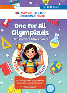 One for All Olympiads Chapter-wise Previous Years' Solved Papers, Prep-Guide Class 6 English For 2025 Exam