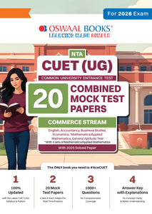 NTA CUET(UG) 20 Combined Mock Test Papers Commerce For 2026 Exam
